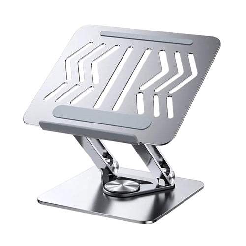 Rtako RS-CP84 Adjustable Laptop Stand / 360° Rotating Base / Dual-Level Height Adjustment / Enhanced Cooling Design / Non-Sli