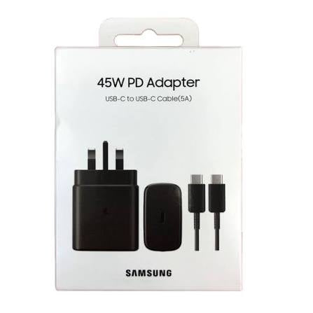 Samsung Original 45W PD Super Fast Charger with 5a Type-C Cable PPS PD 3.0