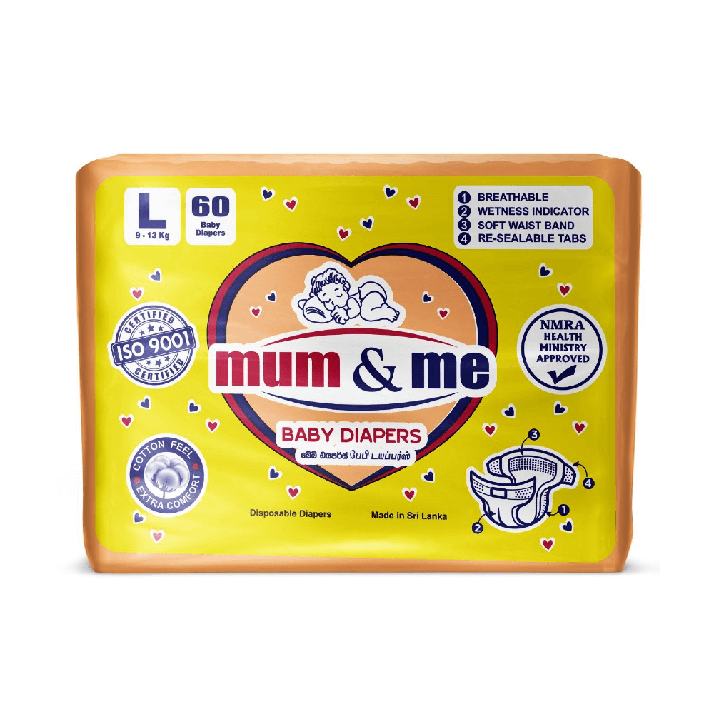 Mum and Me Baby Diaper L 60 (Large Baby Pasting)