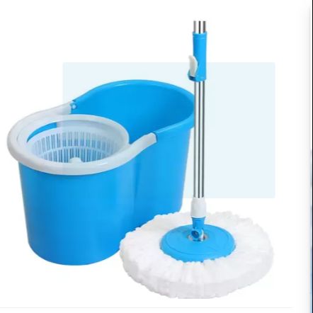 360° Rotating Magic Mop & Bucket Set – Microfiber Floor Cleaning System with Wheels
