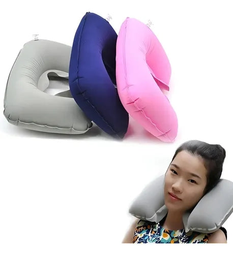 Super Soft Travel Neck Pillow Kit Random Colors
