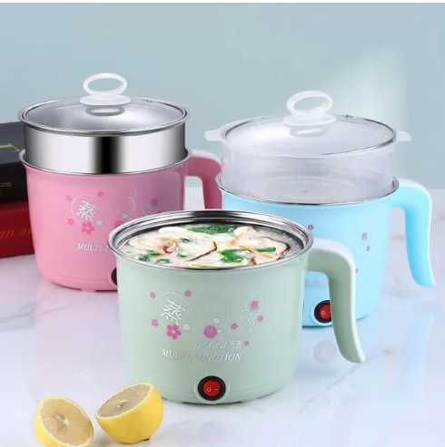 Mini Multifunctional Electric Hot Pot & Rice Cooker (1-2 Person) | Non-Stick Electric Cooking Pan