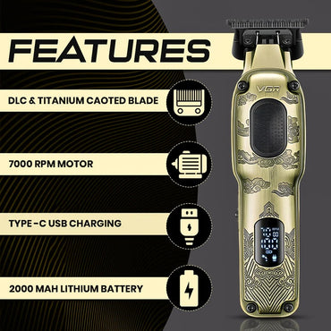 VGR V-954 Professional Cordless Hair Trimmer For Men