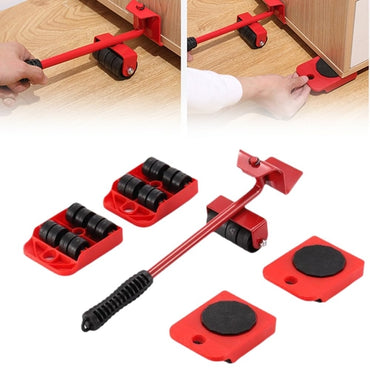 5Pcs Heavy Duty Furniture Mover Lifter & Slider Tool Kit for Home Sofa Bed Cabinet Moving