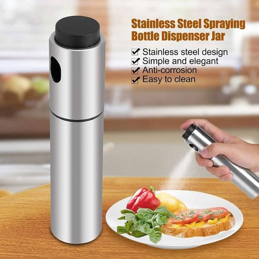 Stainless Steel Oil Spraying Bottle BBQ Sprayer (1Pcs)