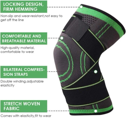 Pressurized Fitness Running Cycling Knee Support Braces