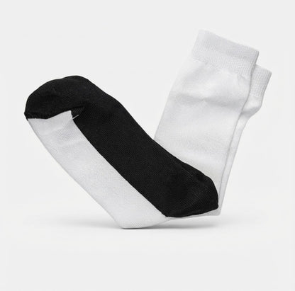 Premium Cotton School Socks - White