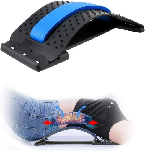 Adjustable Acupressure Back Support Massage Device Portable Spine Corrector Pain Relief SMT
