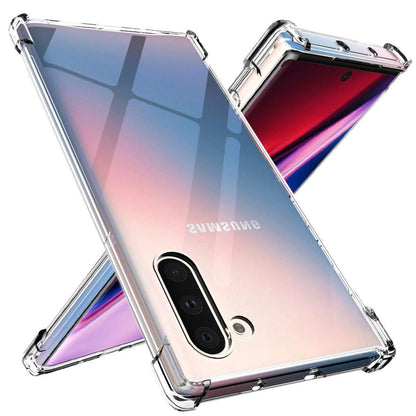 Galaxy Note 10 Airbag Bumper Shockproof Hard Clear Transparent Case