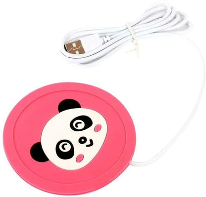 Cartoon Heating Mat USB Hot Cup Mat Useful Insulation Electric Coaster for Coffee Tea Hot