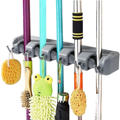 Mop and Broom Holder Broom Organizer Wall Mounted Hangers and Hooks