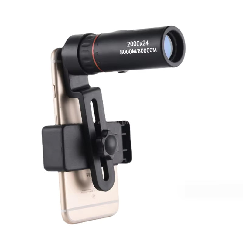 Mobile Phone Zoom Lenses Pocket Monocular Telescope for Adults, 30 x 25 HD, Waterproof, Portable Mini Monocular Telescope for Bird watching Sporting Events Hiking Camping Sightseeing 2000 X 25