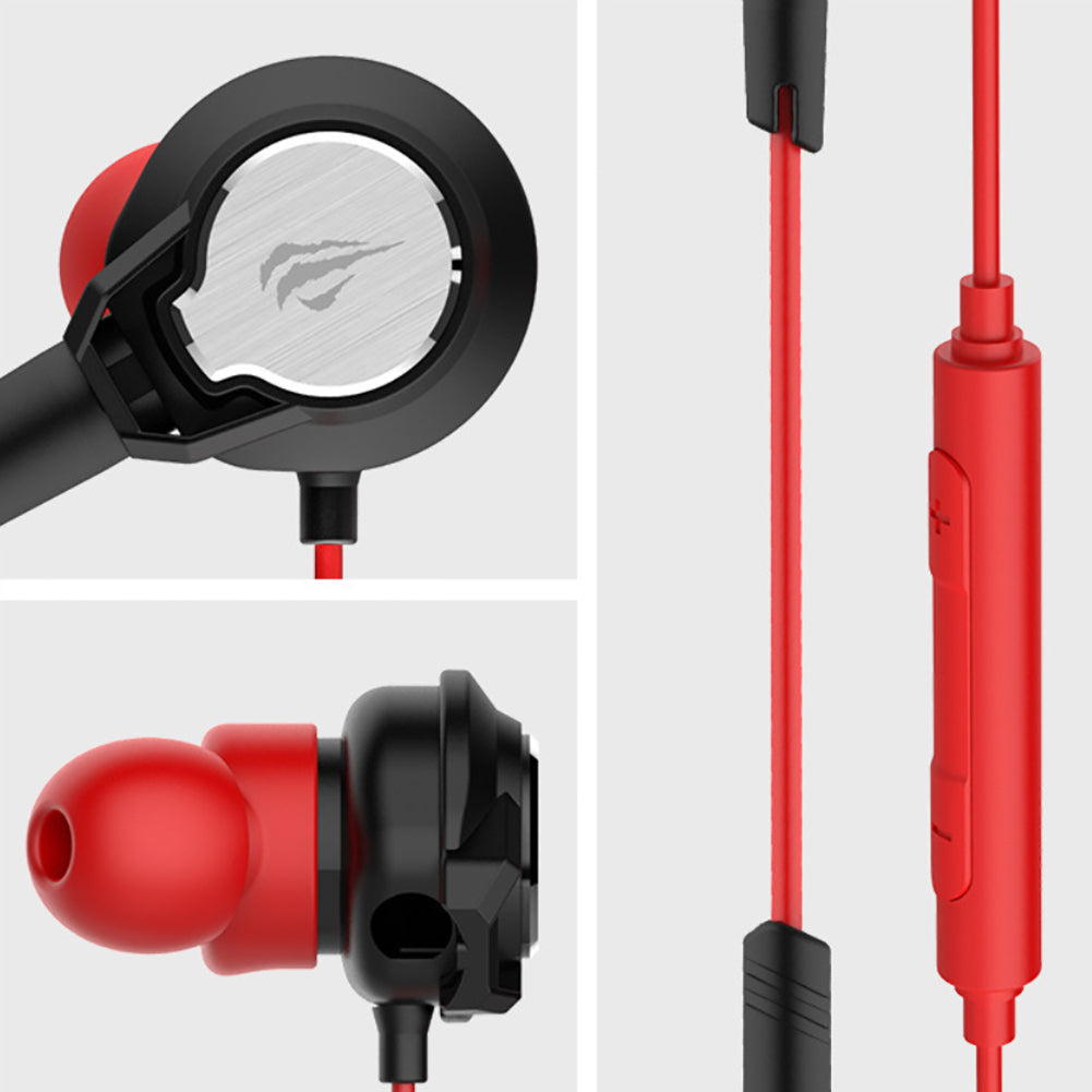 Havit GE02 3.5MM In-Ear Wired Gaming Earplugs with Mic ( With Passive Noise-AND Sound Proof )