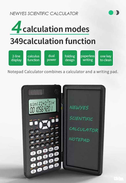Green Lion Branded Scientific Calculator With Writing Pad & Stylus Pen