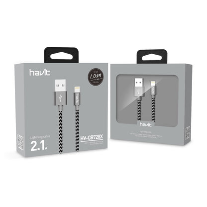 Havit Orginal Nylon Woven Lightning Cable Compatible with i phone i pad