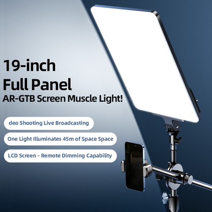 Rtako AR-GTB-P300TS 19" Professional LED Panel Light 9900LM 90W Adjustable Color Temperature: 2700K–7500K 360° Panoramic Ligh
