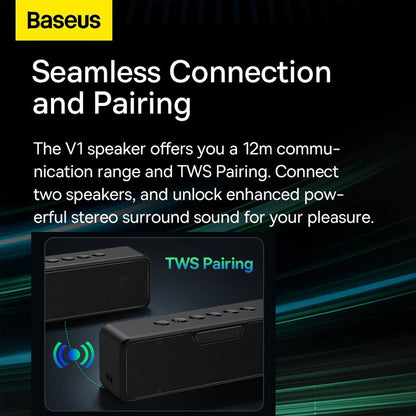 BASEUS V1 20W Powerful Bass Outdoor Waterproof Portable Wireless Speaker