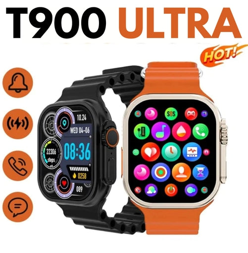 T900 Ultra Smart Watch 49Mm 2.09" Series 8 with Heart Rate Monitor & Bluetooth Call