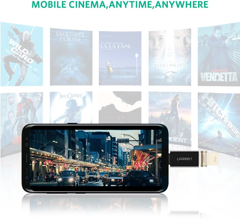 UGREEN Type-C to USB-A OTG Adapter (Black) - 20808