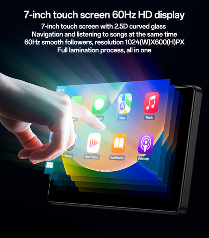Yesido KM17 BT5.0 Built-in Microphone 7inch 60Hz HD Display Portable Car Audio And Video Navigation CarPlay