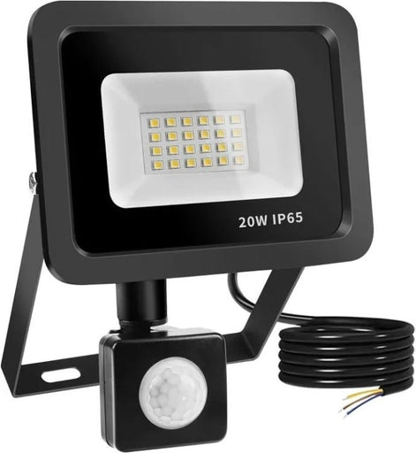 LED Flood Light with Motion 20W