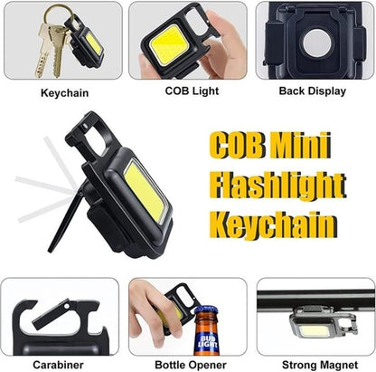 Rechargeable Mini Multipurpose Keychain with Flash Light