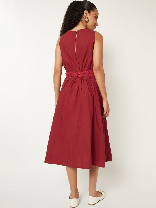 Women Solid a-Line Dress