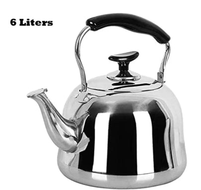 Stainless Steel Kettle Large Size 5 Liters / 6 Liters