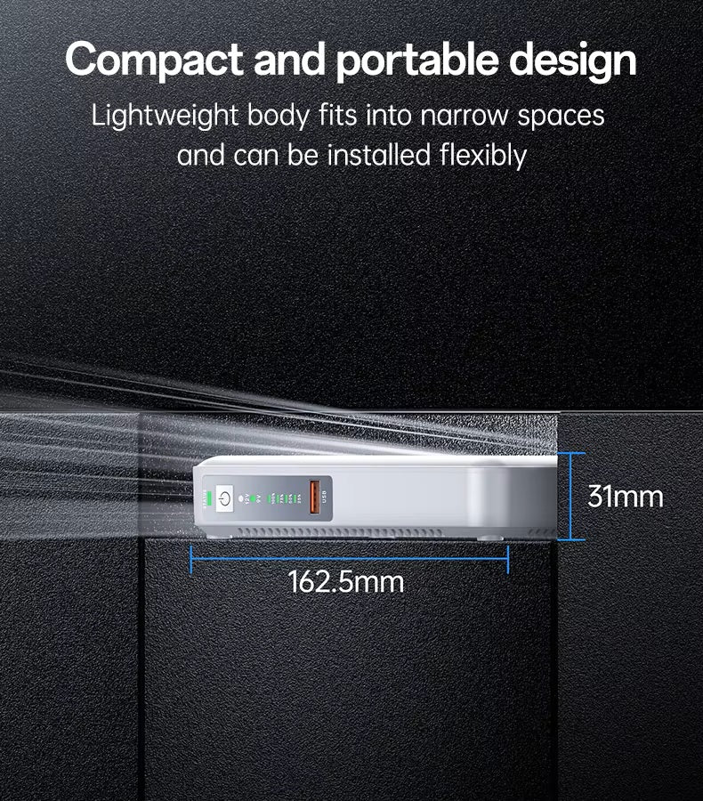 Yesido Mini DC UPS 8800mAh 7H Battery EU/UK/US Standards DC UPS Uninterruptible Power Supply YP74K