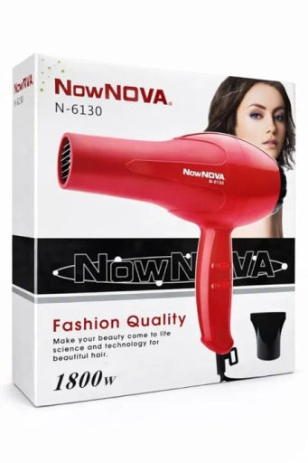NOVA NX-N 6130 Professional Hair Dryer, High Power Fast Drying Blow Dryer for Salon & Home Use