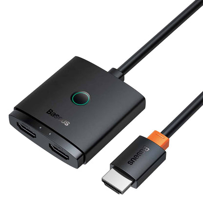 Baseus AirJoy Series 2-in-1 Bidirectional 4K HDMI Switch ( With built-in HDMI cable 1m )