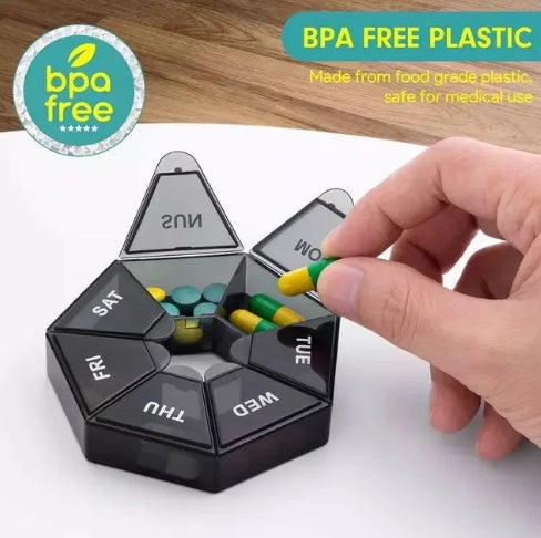 7 Days Pill Organizer Box