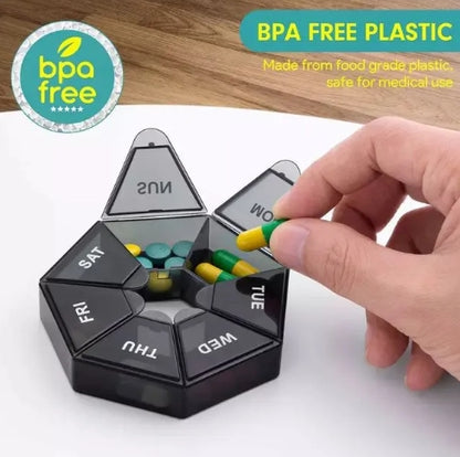 7 Days Pill Organizer Box