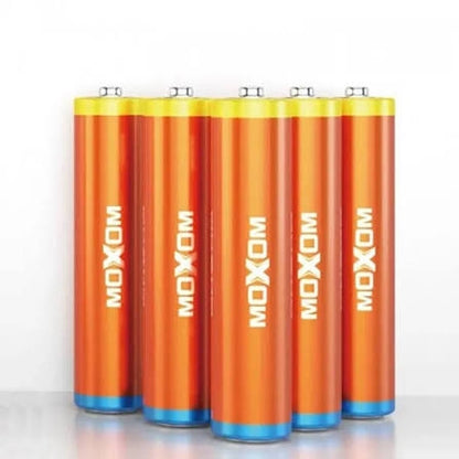 Moxom AA/AAA 1.5V Carbon Zinc Dry Cell Batteries 2 Pcs for Toys & Remote Controls