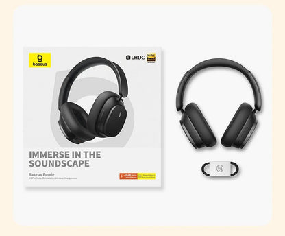Baseus Bowie H1 PRO Wireless Headphone Hybrid -48dB Active Noise Cancellation Bluetooth Headset