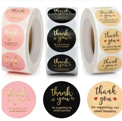 500 Piece/Roll Thank You Stickers Labels Courier Shipping Packaging Label Stickers