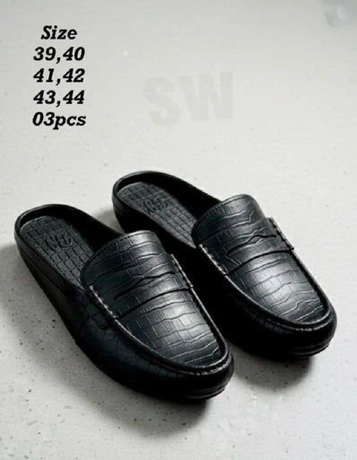 Men’s Black Slip-on Loafer Half Shoes
