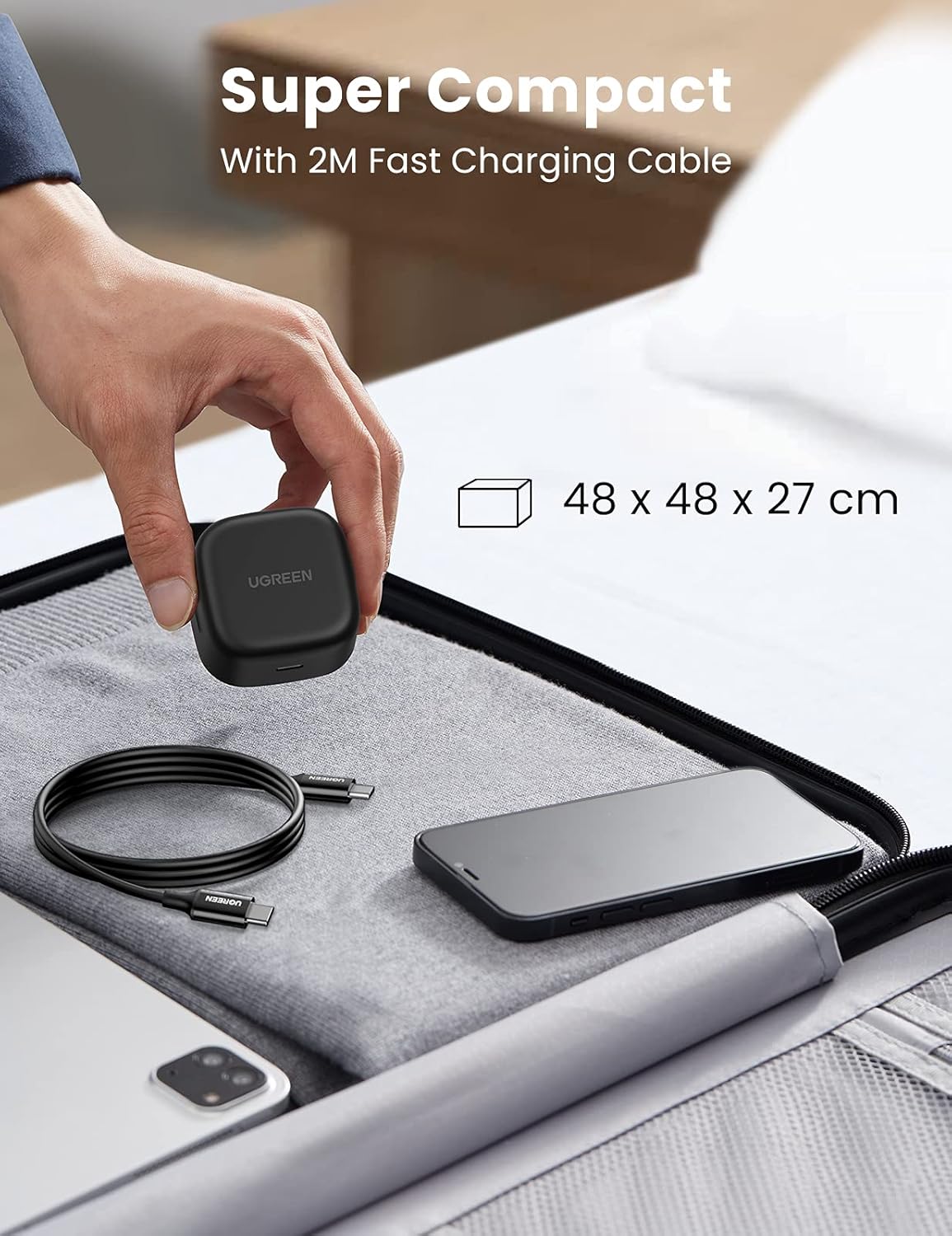 UGREEN 25W USB-C Charger Super Fast PD Charger Plug with 2M USB-C Cable - 50577