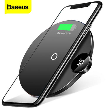 100% Genuine Baseus 15W Wireless Charging Pad Stylish Ultra Slim Qi Wireless Charger Black