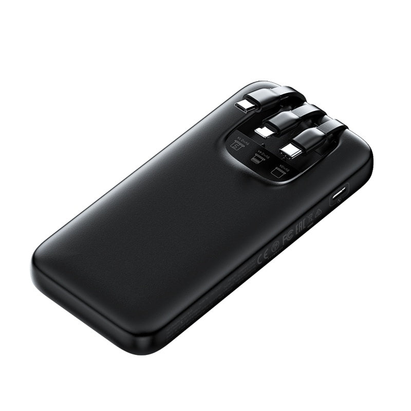ROMOSS Handy 10 (10000mAh)  22.5W Fast Charging Power Bank Built in 3 Cables Micro,Type c and Lighting