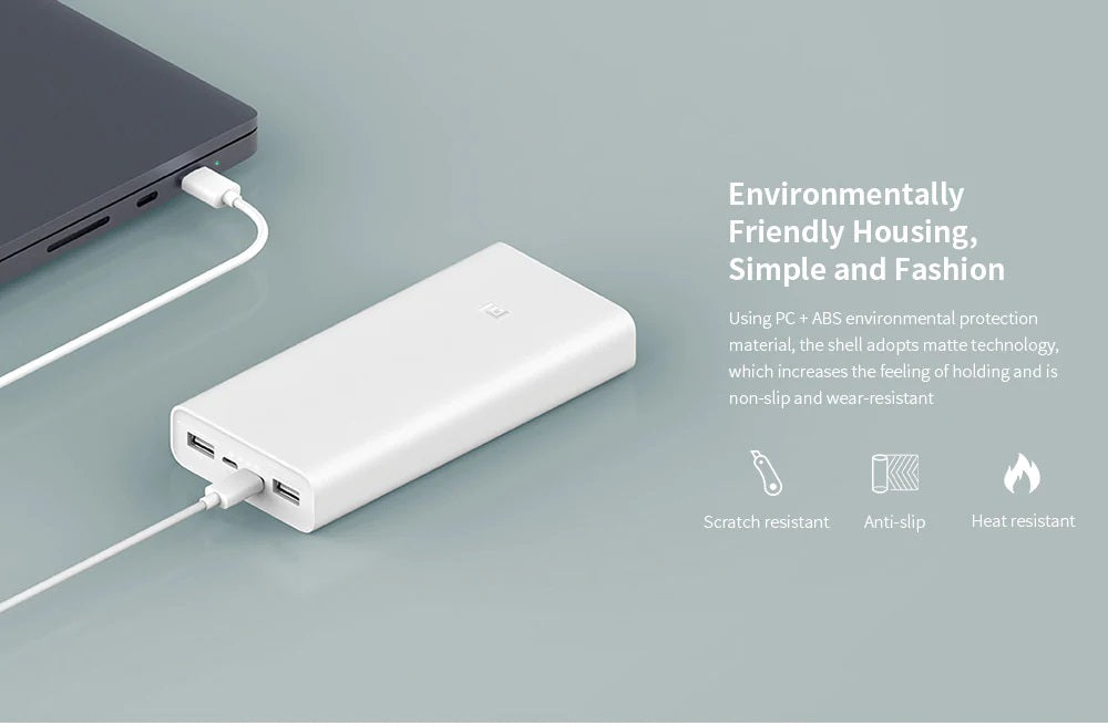 20000mAh Power Bank - White