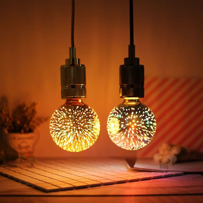 Fireworks Decorative Light Bulb, E26 Base, 4W, AC100-240V, Glass Bulbs with Soft Warm Light, Shiny D