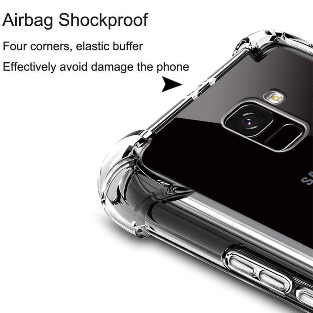Galaxy S9 Plus Airbag Bumper Shockproof Hard Clear Transparent Case
