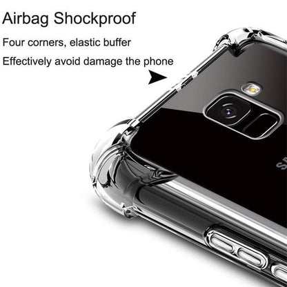 Galaxy S9 Plus Airbag Bumper Shockproof Hard Clear Transparent Case