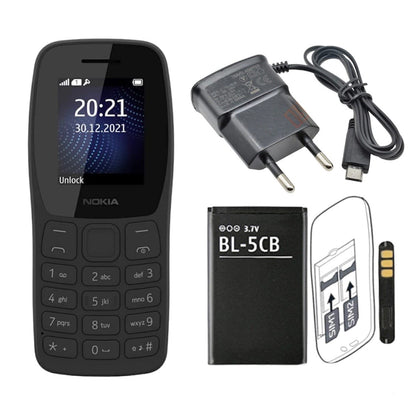 Nokia 105 4G Dual SIM (4Th Gen) - Long Battery Button Phone with Radio & Flashlight