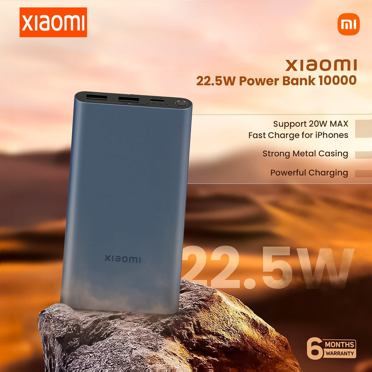 XIAOMI Mi Power Bank 22.5W 10000mah External Battery Bank 22.5W Quick Charge Powerbank 10000 mah with USB Type-C Out