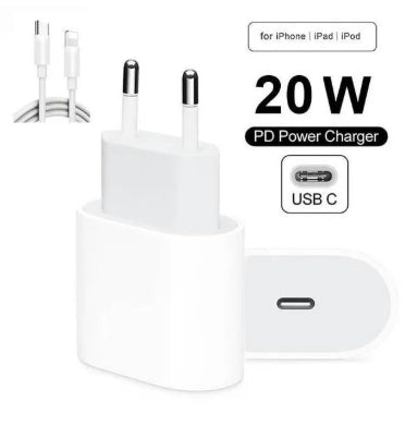 20W USB-C Power Adapter Fast Charger for IPhone 11, 12, 13, SE 2Nd Gen, XS & XS Max
