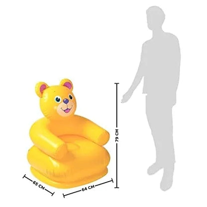 Inflatable Kids Chair Bear Face Chair Sofa