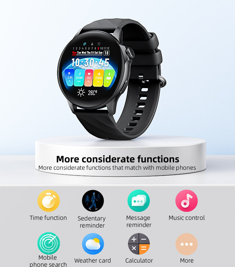 YESIDO IO29 1.39-inch Round Screen Bluetooth-compatible Call Smart Watch Health Monitor Sports Tracker