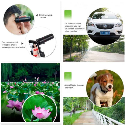 Mobile Phone Zoom Lenses Pocket Monocular Telescope for Adults, 30 x 25 HD, Waterproof, Portable Mini Monocular Telescope for Bird watching Sporting Events Hiking Camping Sightseeing 2000 X 25